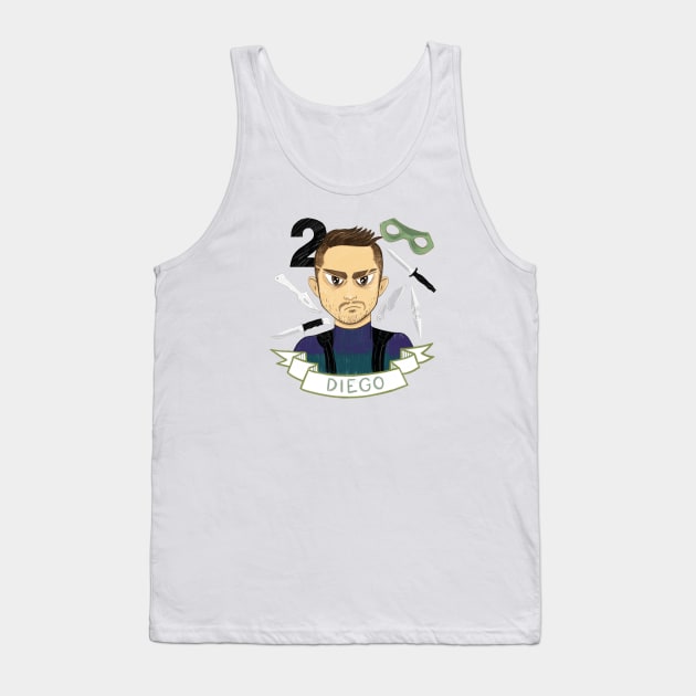 Diego Hargreeves - The Umbrella Academy Tank Top by conshnobre